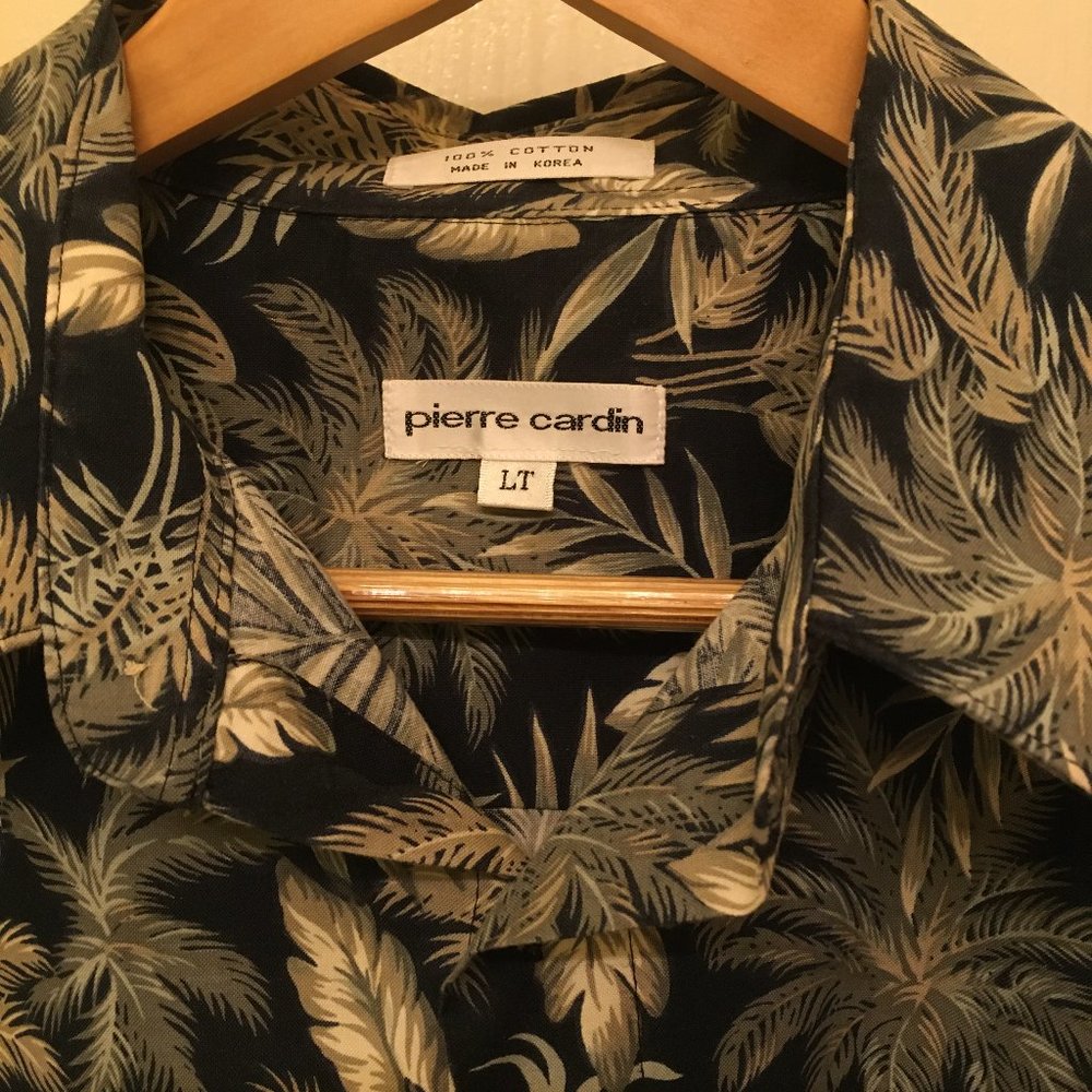 Pierre Cardin Vint. Lg. Tall Men's Tropical Shirt